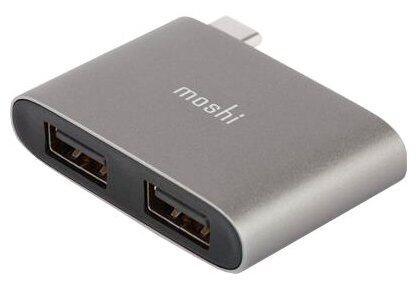 Адаптер MOSHI USB-C to Dual USB-A серый (99MO084214)