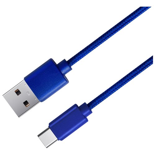 кабель gal usb usb type c 2648 2 м 1 шт синий Кабель GAL USB - USB Type-C (2648), 2 м, 1 шт., синий