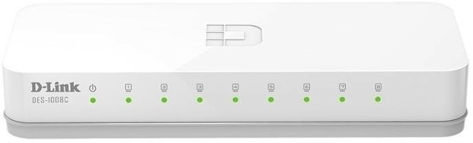 Коммутатор D-Link DES-1008C (8-port 10/100 Mbps)