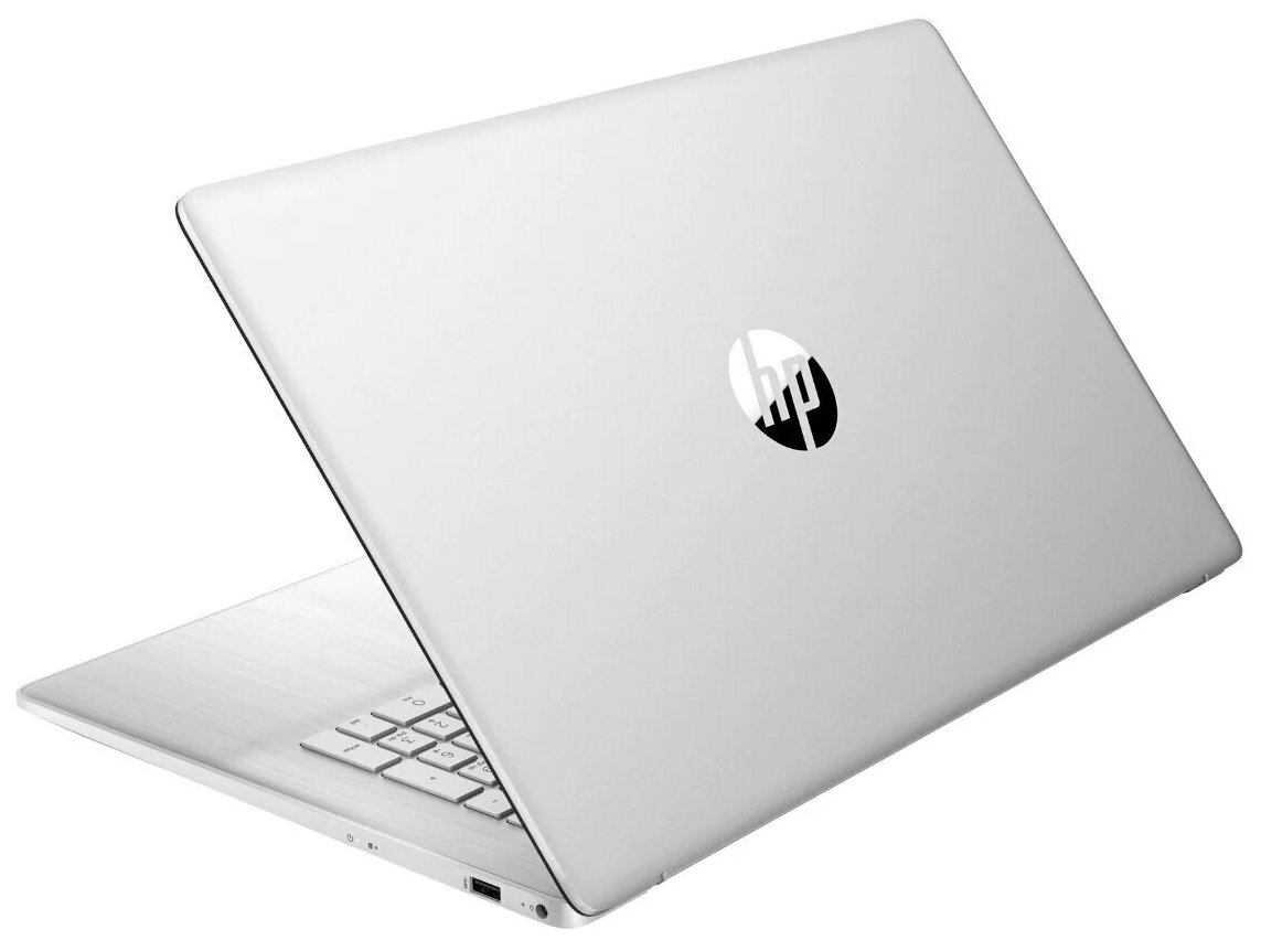 Ноутбук HP 17-cp0321nw Ryzen 5 5500U 8Gb SSD512Gb AMD Radeon 17.3" IPS FHD (1920x1080) Windows 11 Home English silver WiFi BT Cam (5A5L8EA)