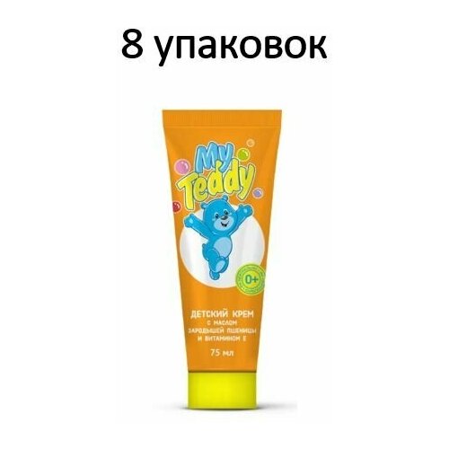 My Teddy детский крем с маслом зародышей пшеницы и витамином Е, 75 мл детский крем ласковая мама с ромашкой и маслом зародышей пшеницы 75 мл