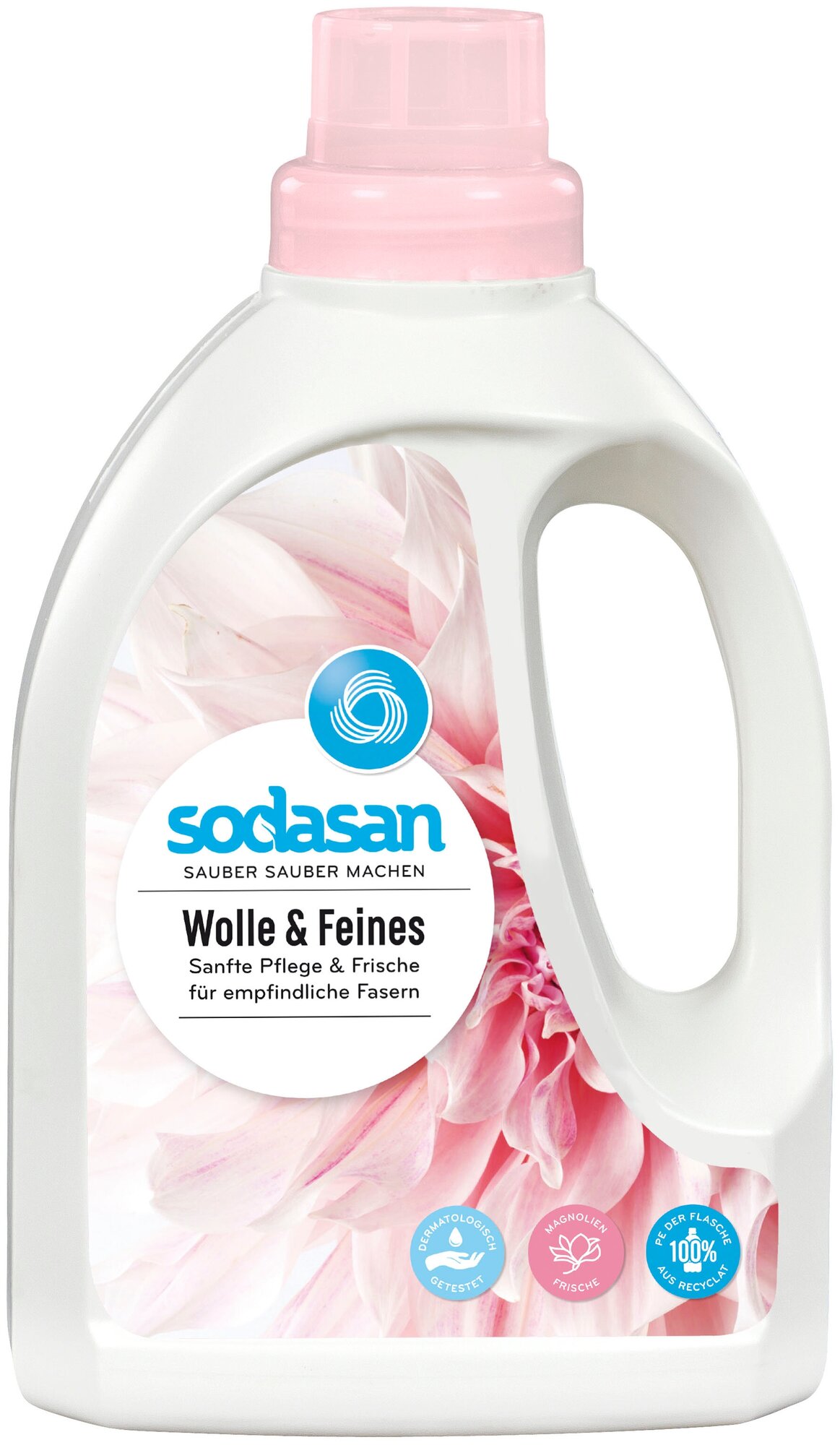 Жидкое средство для стирки Sodasan Wolle & Feines для деликатных тканей и шерсти, 750 мл