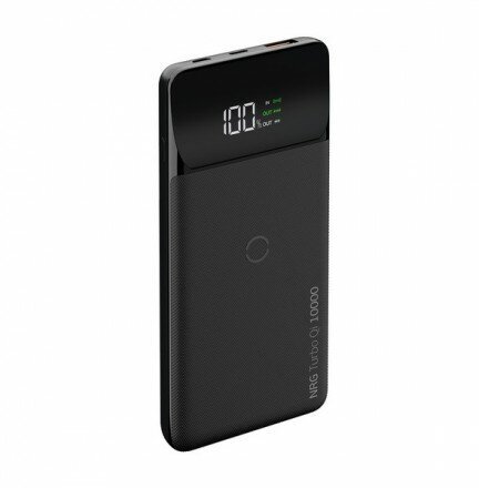 Внешний аккумулятор (Power Bank) DEPPA NRG Turbo Qi LCD, 10000мAч, черный [33559] - фото №15