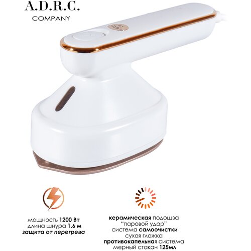 Ручной отпариватель домашний дорожный парогенератор мини утюг паровой электрический для дома одежды1200 вт белый 233500₽