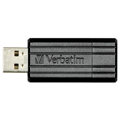 Флешка Verbatim Store 'n' Go PinStripe 128 GB черный
