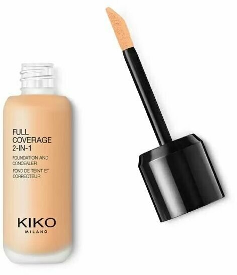 KIKO MILANO Тональное средство-корректор Full Coverage 2-in-1 Foundation & Concealer (15 Warm Beige)