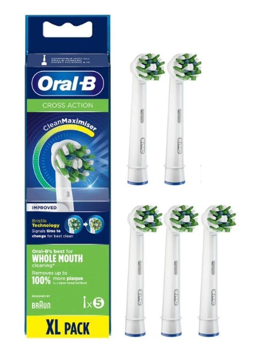 Набор насадок Oral-B EB50-2 для ирригатора и электрической щетки, белый, 5 шт.