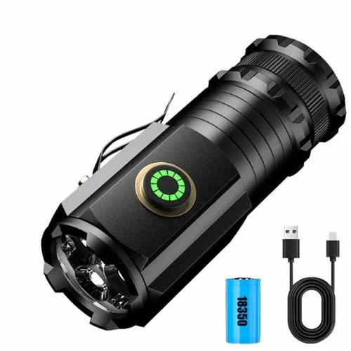 фото Фонарик металлический coba cb-350x, магнит vanvan китай