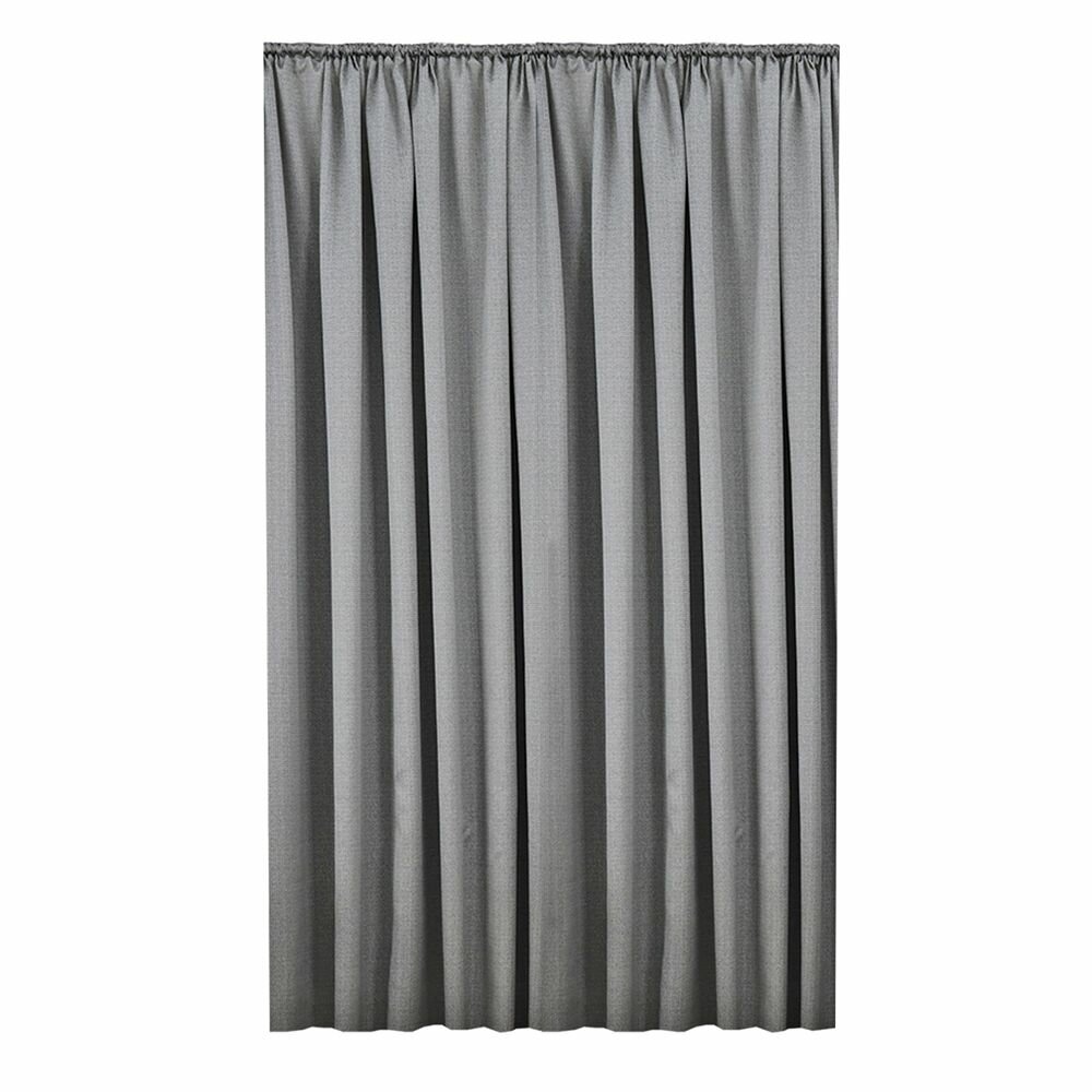 фото Штора-портьера жаккард 200х270 см серая