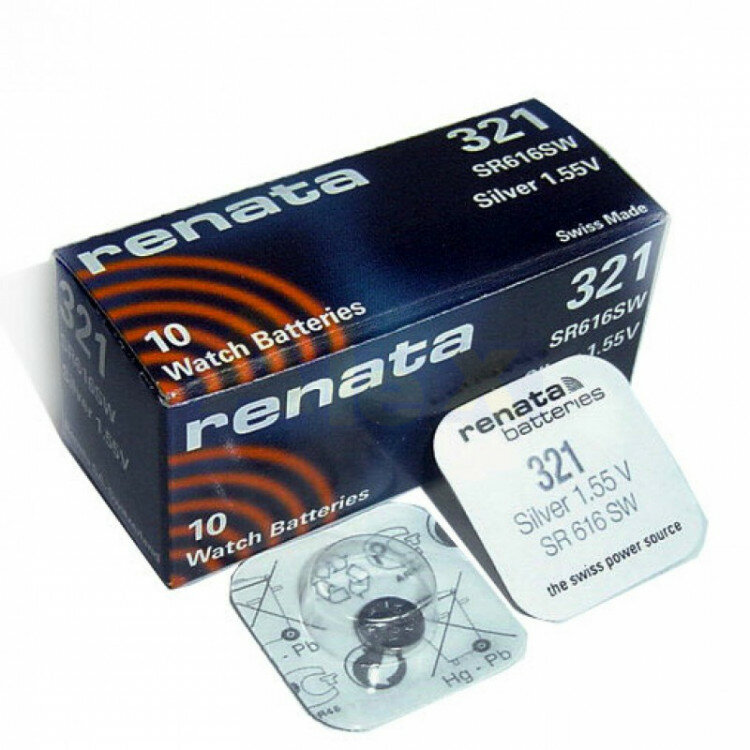Батарейка Renata SR616SW, в упаковке: 1 шт.