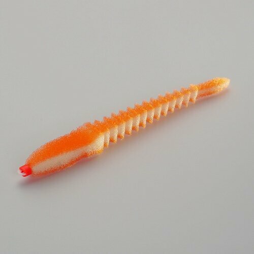 фото Приманки поролоновые 3d ex worm wor 12см под офсетный крючок № 1/0, 2/0, 3/0 10шт. россия