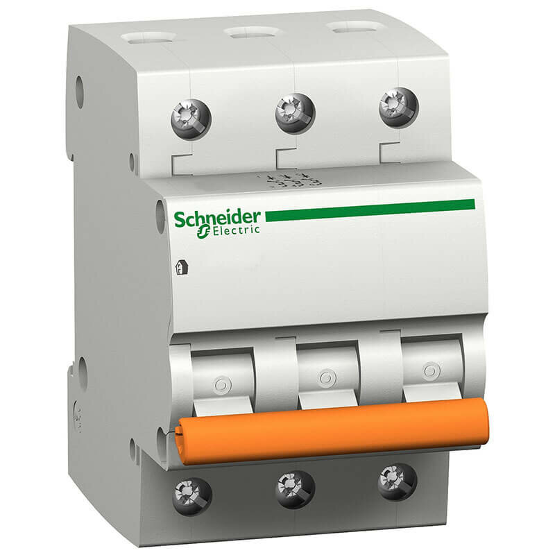 Автоматический выключатель Schneider Electric ВА63 Domovoy 3P, 20A, C, 4,5 кА, (1шт)