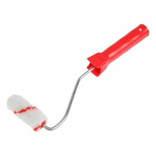 Мини-валик ЛОМ, полиамид, 75 мм, рукоятка d 6 мм, D 16 мм, ворс 10 мм