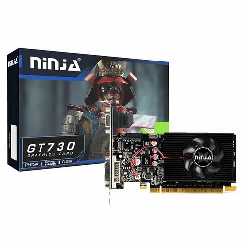 Видеокарта Ninja Sinotex GT730 4GB 128-Bit DDR3 DVI HDMI CRT 1FAN RTL 5389₽