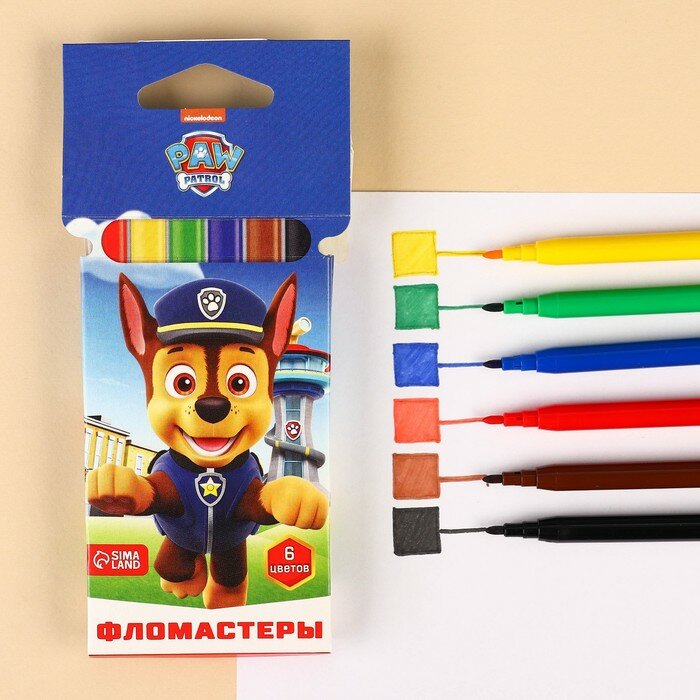 Фломастеры Paw Patrol 6 цв. - фото №10