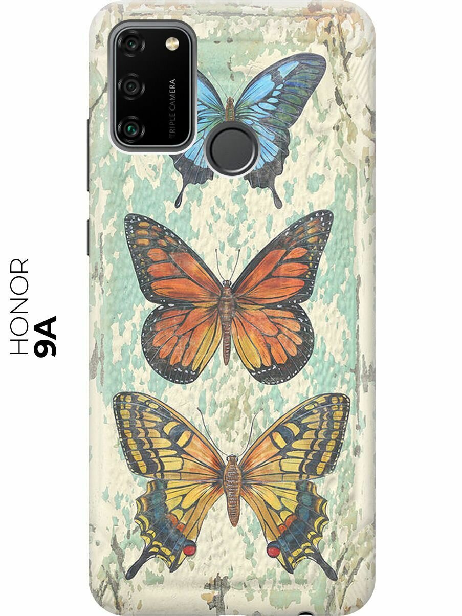 фото RE: PA Чехол - накладка ArtColor для Honor 9A с принтом "Три бабочки"
