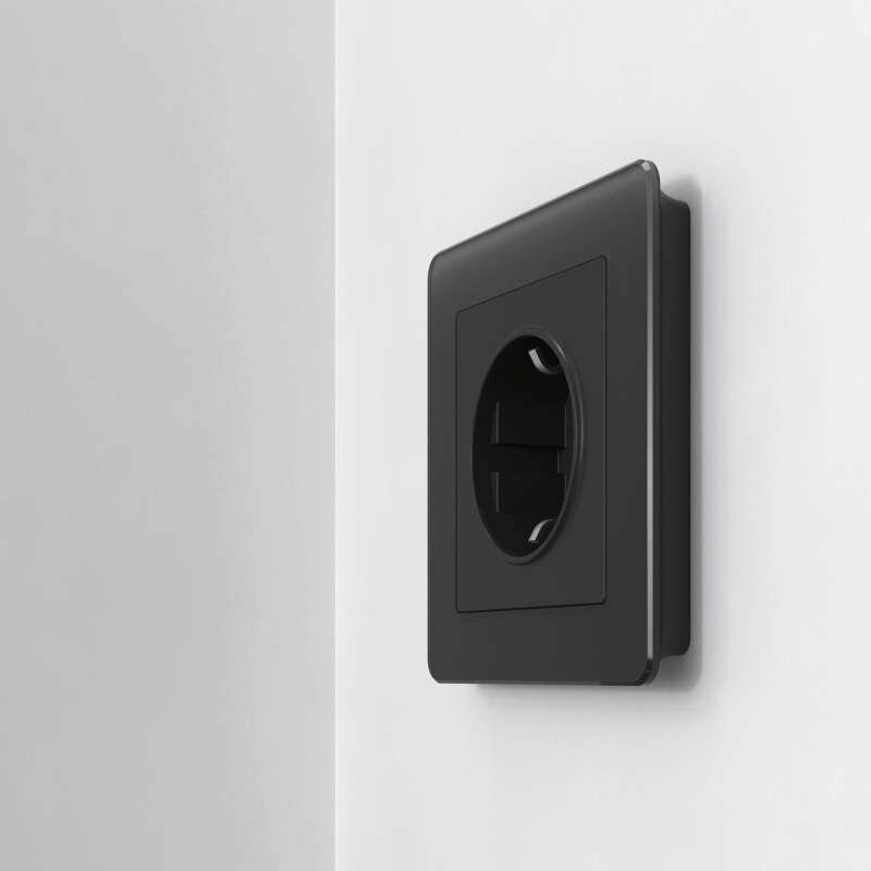 Рамка пластик 1 пост WERKEL Acrylic / W0012708 черная — фото 1