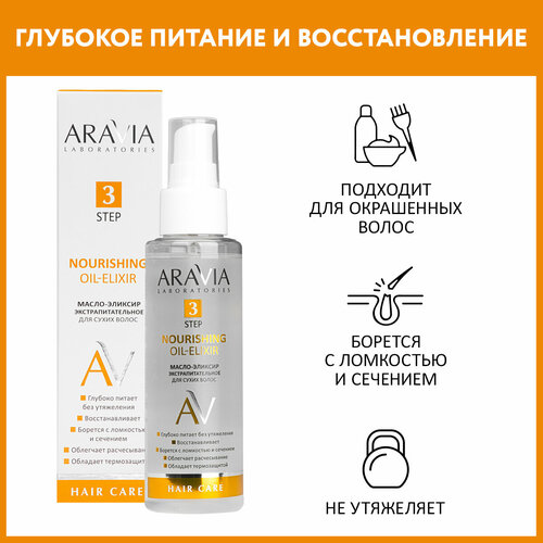 ARAVIA Масло-эликсир экстрапитательное для сухих волос Nourishing Oil-Elixir, 110 мл