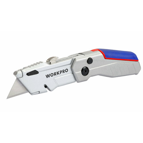 Нож с выдвижным лезвием Workpro WP211011