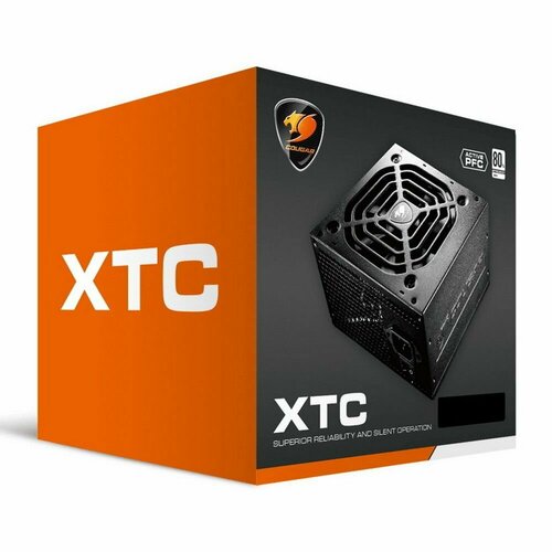 Блок питания Cougar XTC 750 (ATX v2.31, 750W, Active PFC, 120mm Fan, Power cord, 80 Plus черный