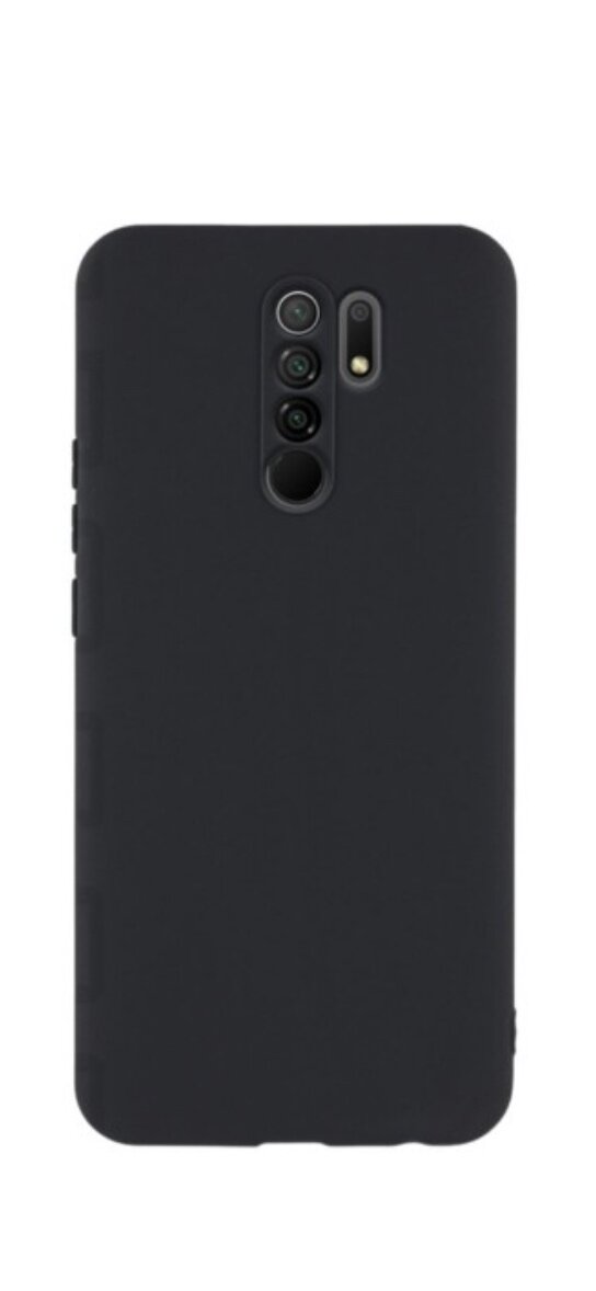 Чехол матовый для Xiaomi Redmi 9, черный