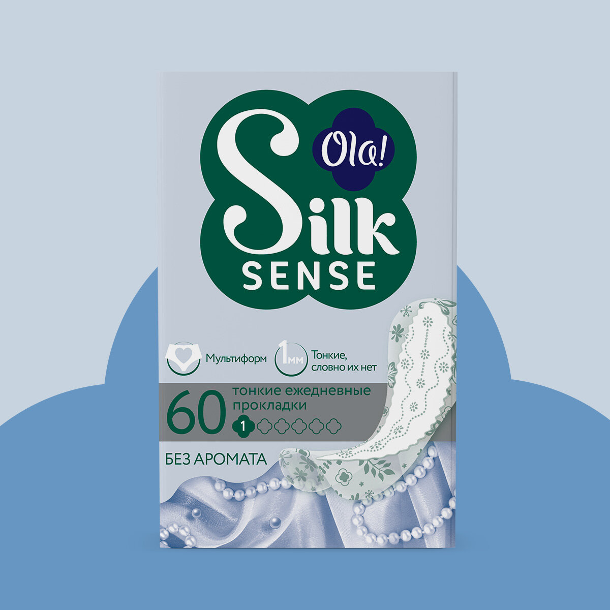 Прокладки Ola! Silk sense Light Белый пион ежедневные 60шт - фото №2