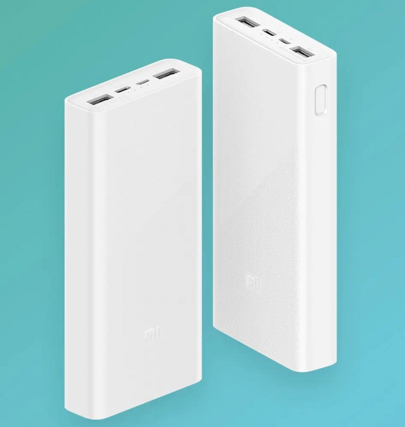 Внешний аккумулятор Xiaomi Power Bank Type-C 20000mAh белого цвета