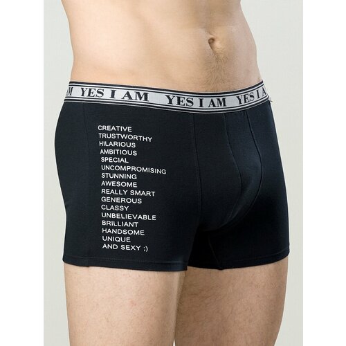 фото Трусы pelican из хлопка, размер xxl, черный
