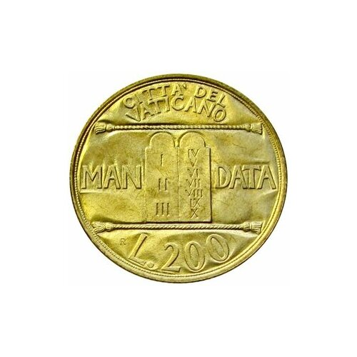 200 лир 1993 Ватикан, Десять Заповедей, UNC