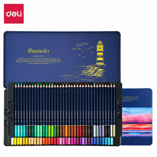 фото Цветные карандаши finenolo набор цветных карандашей finenolo, 72цв, метал. коробка