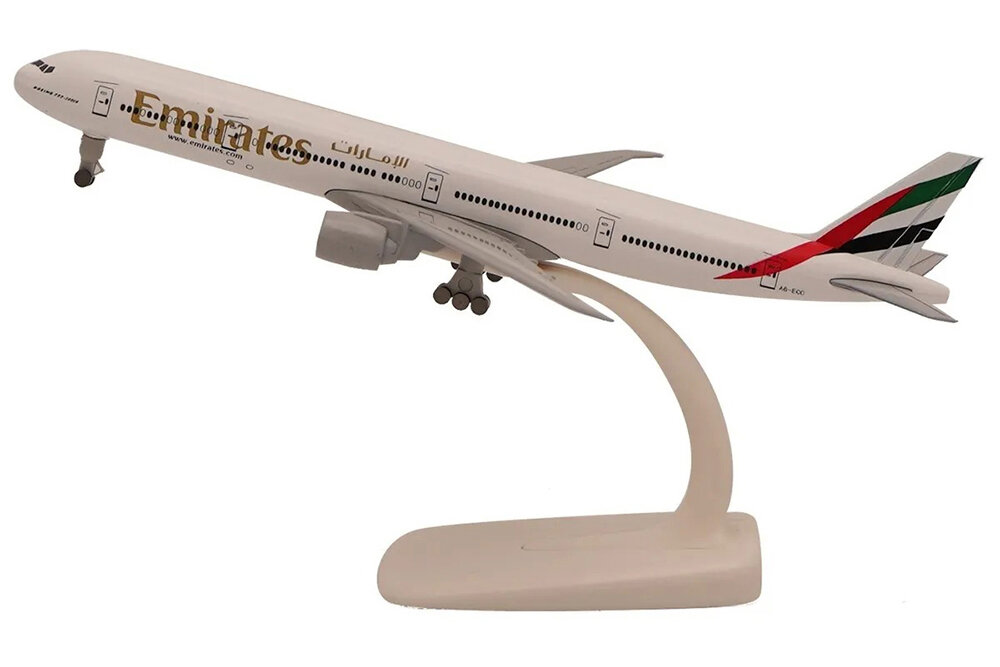 Boeing 777 emirates / модель самолета боинг эмирейтс (длина 20 см)