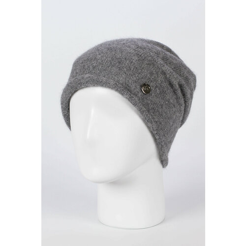 фото Шапка weaving design, размер uni, серый