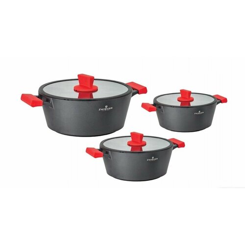 Набор посуды для приготовления Zwieger Obsidian, 6 предметов