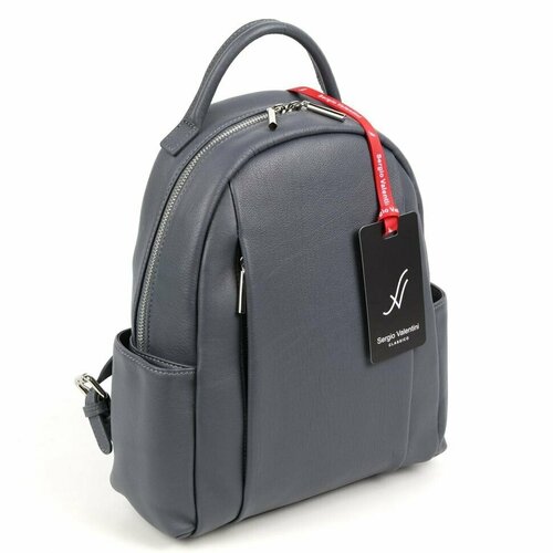 фото Рюкзак sergio valentini sv-sz759/a навигрей, фактура гладкая, серый