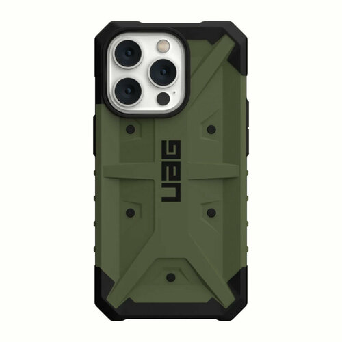 чехол uag для iphone 14 pro max pathfinder olive 114063117272 Чехол Urban Armor Gear (UAG) Pathfinder Series для iPhone 14 Pro Max, цвет Оливковый (Olive) (114063117272)