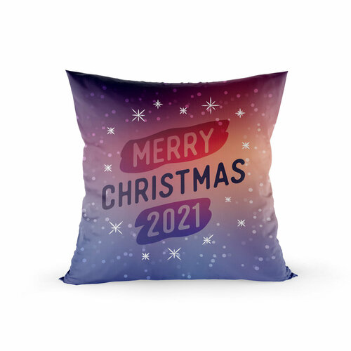 Наволочка для декоративной подушки новогодняя, 45х45 см, Good Room