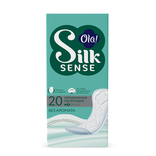 Ola! Silk Sense Прокладки ежедневные Daily 20 шт ola прокладки silk sense ultra normal deo ромашка 4 капли 10 шт белый ромашка