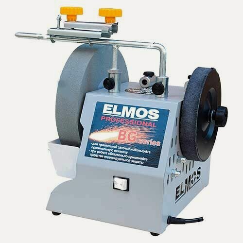 Изображение товара Заточной (доводочно-полировальный) станок Elmos BG210 200Вт. Круг 250мм. 100 об/мин. мокрый камень Корпус металл