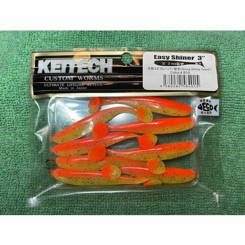 Виброхвост KEITECH Easy Shiner 3 силиконовая приманка keitech easy shiner 4 ea08t bubblegum shiner