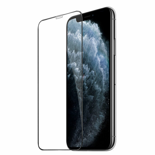 Защитное стекло на iPhone XS Max/11 Pro Max (G8), HOCO, 3D Full screen fine edge anti-fall tempered glass, черное защитное стекло противоударное 5d для iphone 12 pro max на весь экран full screen cover черное
