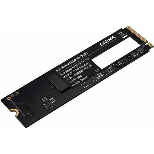 Накопитель SSD Digma PCIe 4.0 x4 512GB DGSM4512GP73T Meta P7 M.2 2280 ssd накопитель digma meta m6e m 2 2280 pcie 4 0 x4 512gb dgsm4512gm6et