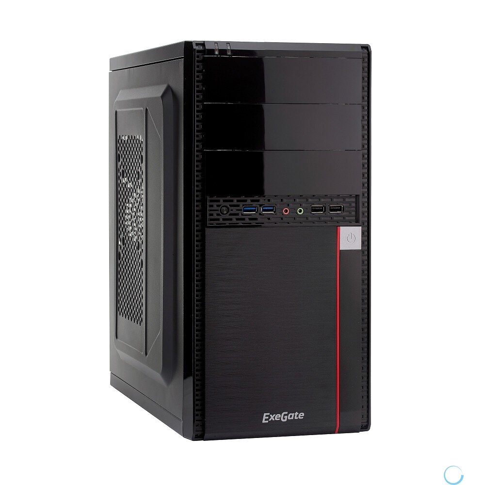 Exegate EX277439RUS Корпус Minitower MA-371X Black, mATX