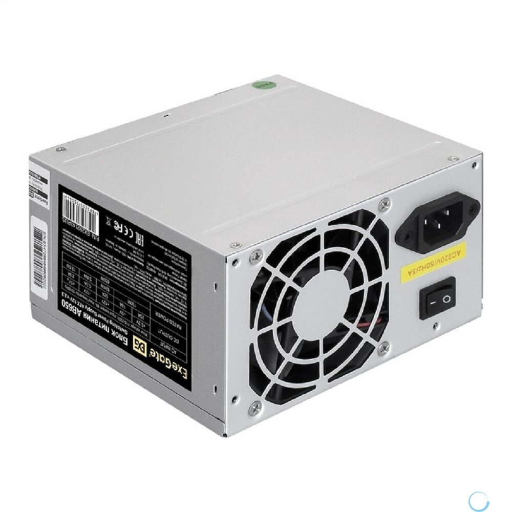 Exegate EX292143RUS-PC Блок питания 650W ExeGate AB650 (ATX, PC, 8cm fan, 24pin, 4+4pin, PCI-E, 3xSATA, 2xIDE, кабе