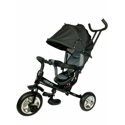 Велосипед 3-х колесный Velobibi Меркурий черный колеса EVA 10/8 ВЛ-0684