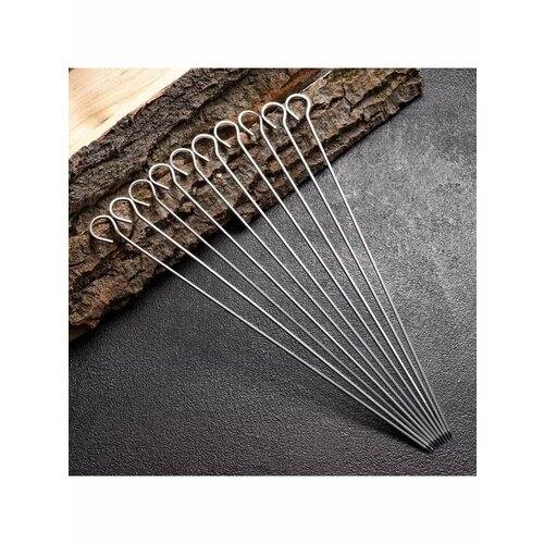 Набор шампуров-спиц 10 шт рабочая часть - 32 см ширина 775₽