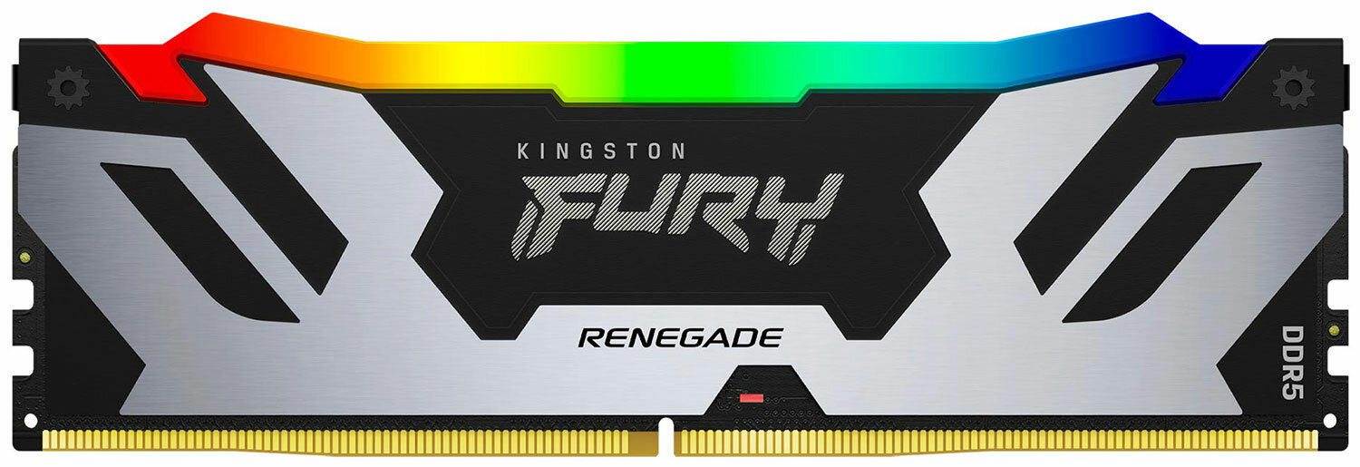 Оперативная память Kingston DDR5 16GB 7200MHz FURY Renegade RGB Silver/Black (KF572C38RSA-16)