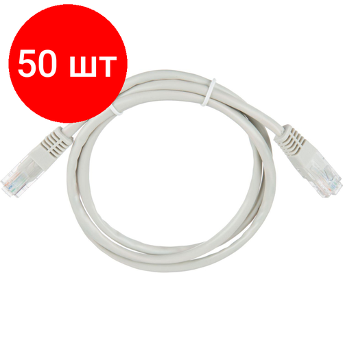 Комплект 50 штук Патч-корд BigTech OPCC002 UTP CCA кат5e1млитоймногожильный серый 4936₽