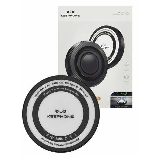 Магнитный держатель с зарядкой для iPhone 15 Plus кольцо MagSnap 2290₽