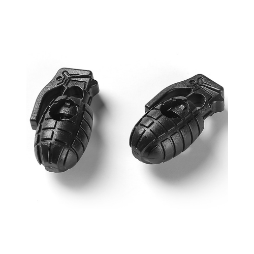 Фиксаторы для шнурков, фиксаторы в форме гранаты, фиксаторы для шнурков черные 2 штуки на 1 пару обуви