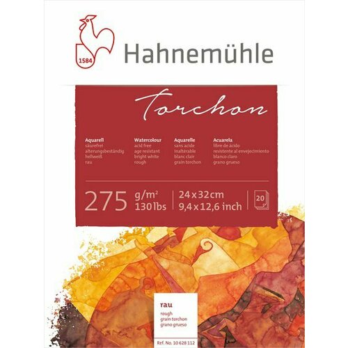 Hahnemuhle Альбом-склейка для акварели «Torchon», торшон, 24х32,275г/м2,20л